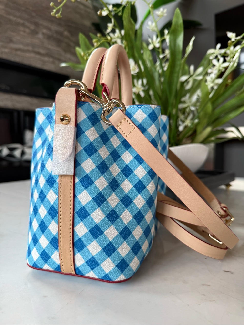 New Dooney & Bourke Mini Barlow Cotton/Leather Bag - Picture 6 of 16